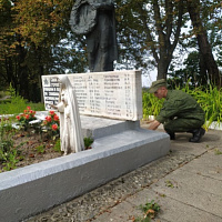 Трудятся зенитчики