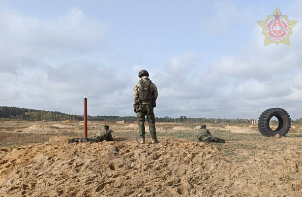 С кадетами Борисовского кадетского училища проведены занятия по огневой подготовке