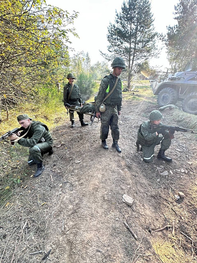 Курсанты 59-й шпс отработали элементы тактической медицины 