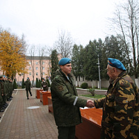 Первокурсники Военной академии произнесли клятву разведчика