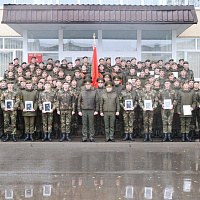 В Минской военной комендатуре чествовали военнослужащих