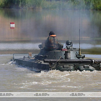 Занятие по преодолению водной преграды с военнослужащими 11 омбр