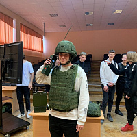 Урок для школьников от курсантов военного факультета в БГУИР