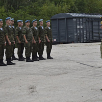 В Брест прибыл эшелон с воинским контингентом Российской Федерации