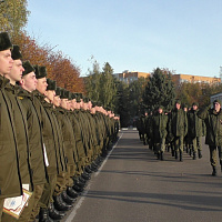 В 120 омбр состоялся ритуал проводов в запас военнослужащих, выслуживших установленные сроки срочной военной службы