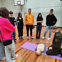  Представители военно-медицинского института в БГМУ приняли участие в акции «Запусти сердце»