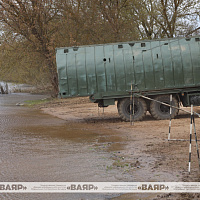 Военнослужащие понтонно-мостового батальона 188 ибр отработали наведение паромной переправы через реку Днепр