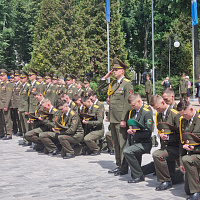 На военном факультете в БГУ состоялся очередной выпуск офицеров