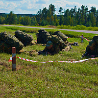 Гвардейцы 120 омбр участвуют в соревнованиях на лучшую разведгруппу СЗОК