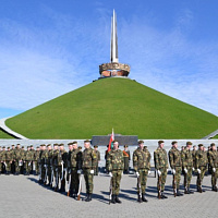 Чествование военнослужащих Минской военной комендатуры, выслуживших установленные сроки службы