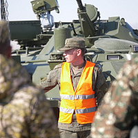 На полигоне – сводное подразделение РХБЗ и медицинского обеспечения
