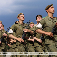 Продолжаются тренировки пеших колонн к военному параду