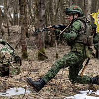 Занятия по тактической подготовке с курсантами Военной академии