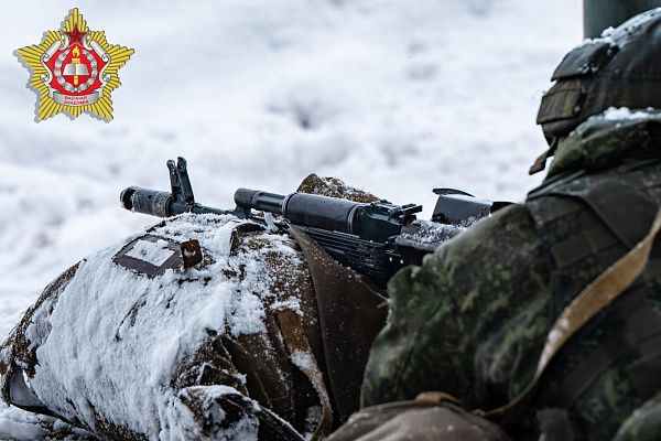 Занятия с курсантами Военной академии Беларуси по огневой подготовке