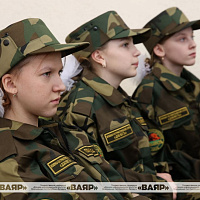 Учащиеся средней школы № 37 г. Минска вступили в ряды военно-патриотического клуба «Доблесть»