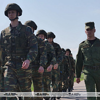 Второй день смотра конкурса на лучший военно патриотический клуб Вооруженных Сил 