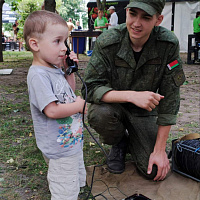 Связисты на праздничных площадках Минска