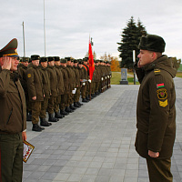 В Минской военной комендатуре состоялось чествование военнослужащих