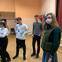 Урок для школьников от курсантов военного факультета в БГУИР