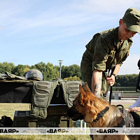 Военные сапёры принимают участие в праздничных мероприятиях, посвященных Дню танкистов
