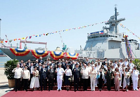На верфи HD HHI спущен на воду головной корвет «Мигель Мальвар» для ВМС Филиппин
