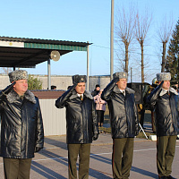 Военную присягу приняли и новобранцы войск связи