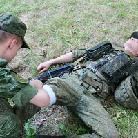 Совершенствование полевой выучки личным составом 15 зрбр