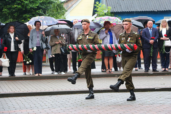 Митинг, посвящённый Дню освобождения города Слонима от немецко-фашистских захватчиков