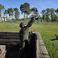 Контрольное тактическое занятие в 38 одшбр