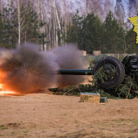 Занятия с курсантами-артиллеристами Военной академии Беларуси