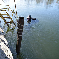 Водолазные спуски с военнослужащими 38-й Брестской отдельной гвардейской десантно-штурмовой бригады