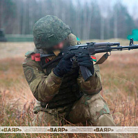 Занятия по боевой подготовке с курсантами Военной академии