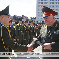 Выпуск офицеров военного факультета в Гродненском государственном университете имени Янки Купалы