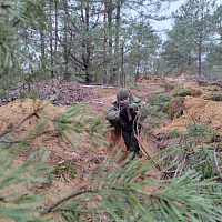 Занятия по тактической подготовке с военнослужащими 1 зрп