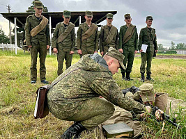 Начало учебного полугодия в 7-м инженерном полку