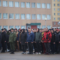 Торжественные проводы военнообязанных