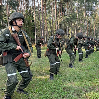 Практические занятия курсантов в Военной академии Республики Беларусь