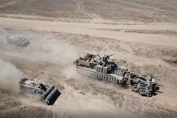 В инженерно-саперный полк ЮВО на Кубани поступил новейший роботизированный комплекс «Уран-6»