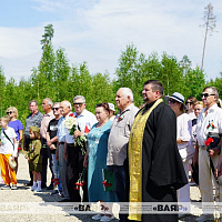Военнослужащие 36-й дорожно-мостовой бригады приняли участие в торжественном митинге в урочище Стриево