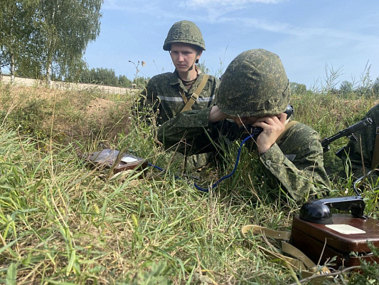 Занятие по тактико-специальной подготовке со связистами