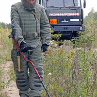 Тренировка военных сапёров