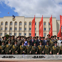 Выпуск офицеров военного факультета в Гродненском государственном университете имени Янки Купалы