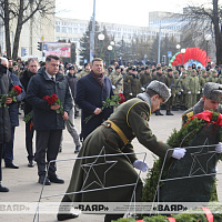 Митинг-реквием, посвящённый Дню памяти воинов-интернационалистов, прошёл сегодня в Гродненском гарнизоне