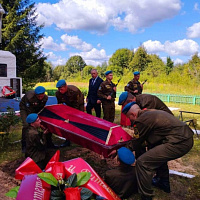 В Витебском районе перезахоронили останки 21 воина Великой Отечественной войны  