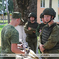 Открытие военизированных сборов центра патриотического воспитания молодёжи «Вектор»