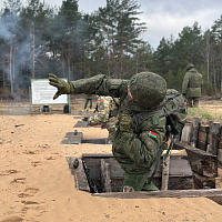 Занятия с курсантами военного факультета в ГрГУ имени Я. Купалы