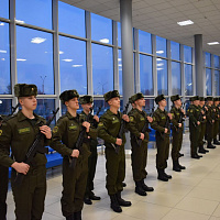 Военную присягу приняли новобранцы спортивной роты