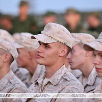 Концерт под открытым небом для участников учения