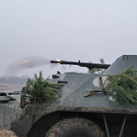 Ротное тактическое учение с гвардейцами