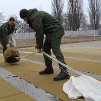 Зачетная сессия со специалистами воздушно-десантной службы